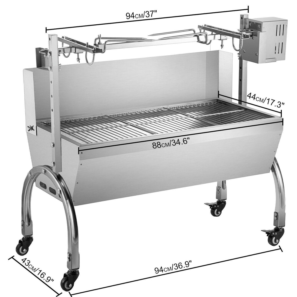 BBQ Roaster 45W 132lb Roasting Machine Pork Rotisserie Roaster for Lamp
