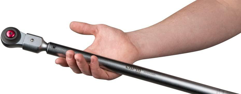 Capri Tools 30-250 ft. lbs. Interchangeable Torque Wrench and Heads Set, 14 mm x 18 mm Drive, 11-Piece