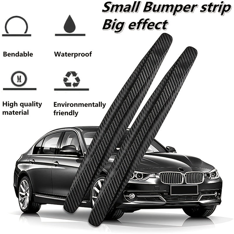 2PCS Universal Anti-Collision Protector, Rubber Car Front And Rear Corner Bumper Guard Lip Anti-Scratch Strips Sticker Car Product Accessories