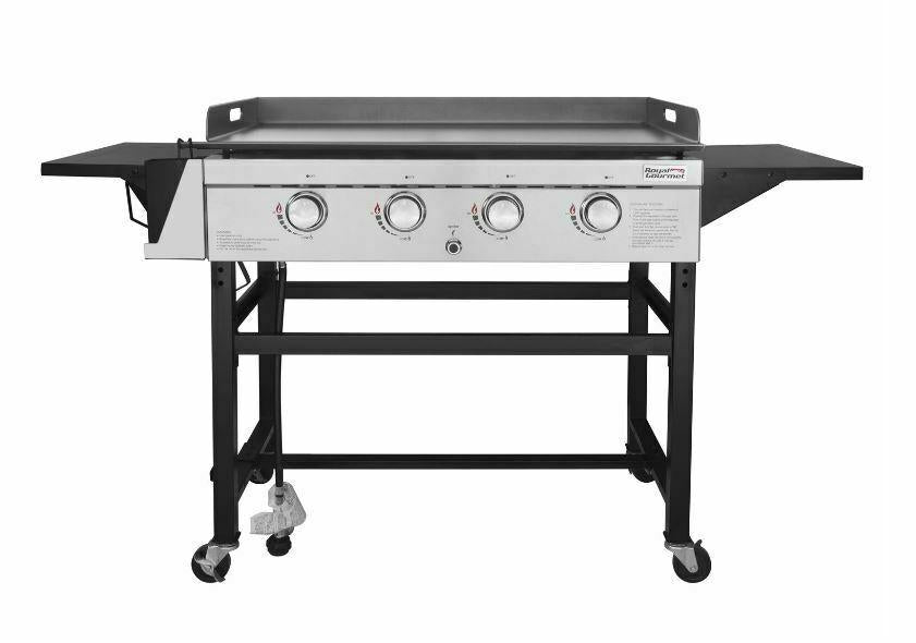 Outdoor CooStation BBQ Gas Griddle Flat Top 4 Burner Propane Barbecue Grill