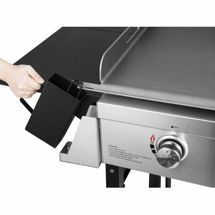 Outdoor CooStation BBQ Gas Griddle Flat Top 4 Burner Propane Barbecue Grill