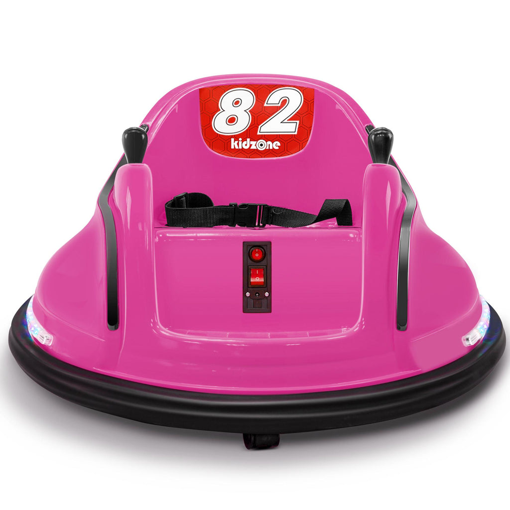 Kidzone DIY Number 6V Kids Toy Electric Ride On Bumper Car Vehicle Remote Control 360 Spin ASTM-certified 1-6 Years