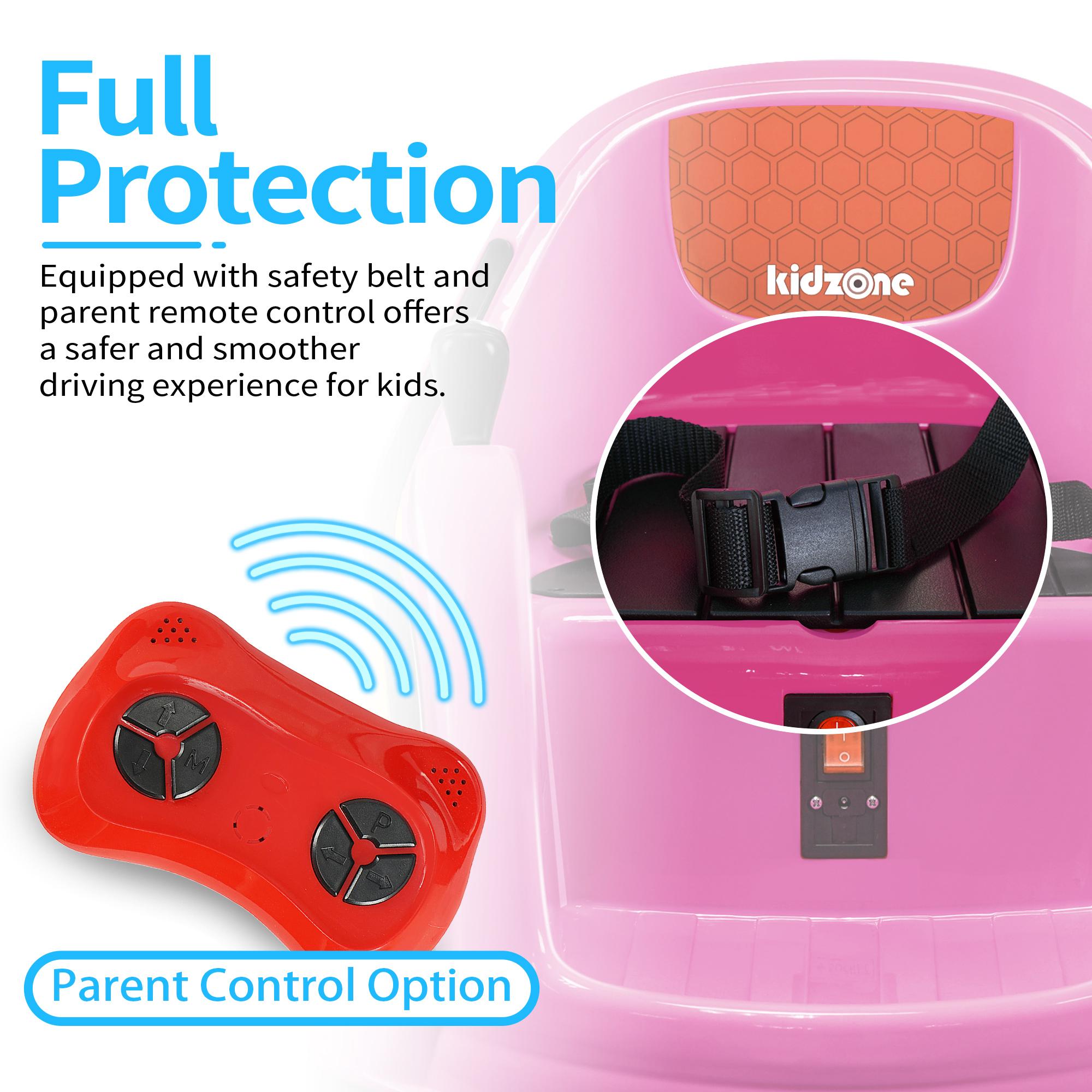 Kidzone DIY Number 6V Kids Toy Electric Ride On Bumper Car Vehicle Remote Control 360 Spin ASTM-certified 1-6 Years