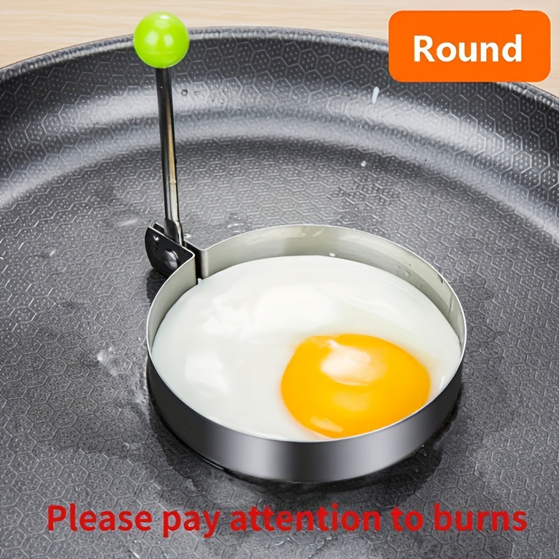 Steel Fried Egg Pancake Shaper Omelette Mold, Frying Egg CooTools, RV Kitchen Accessories Gadget Rings, 4 Styles To Choose