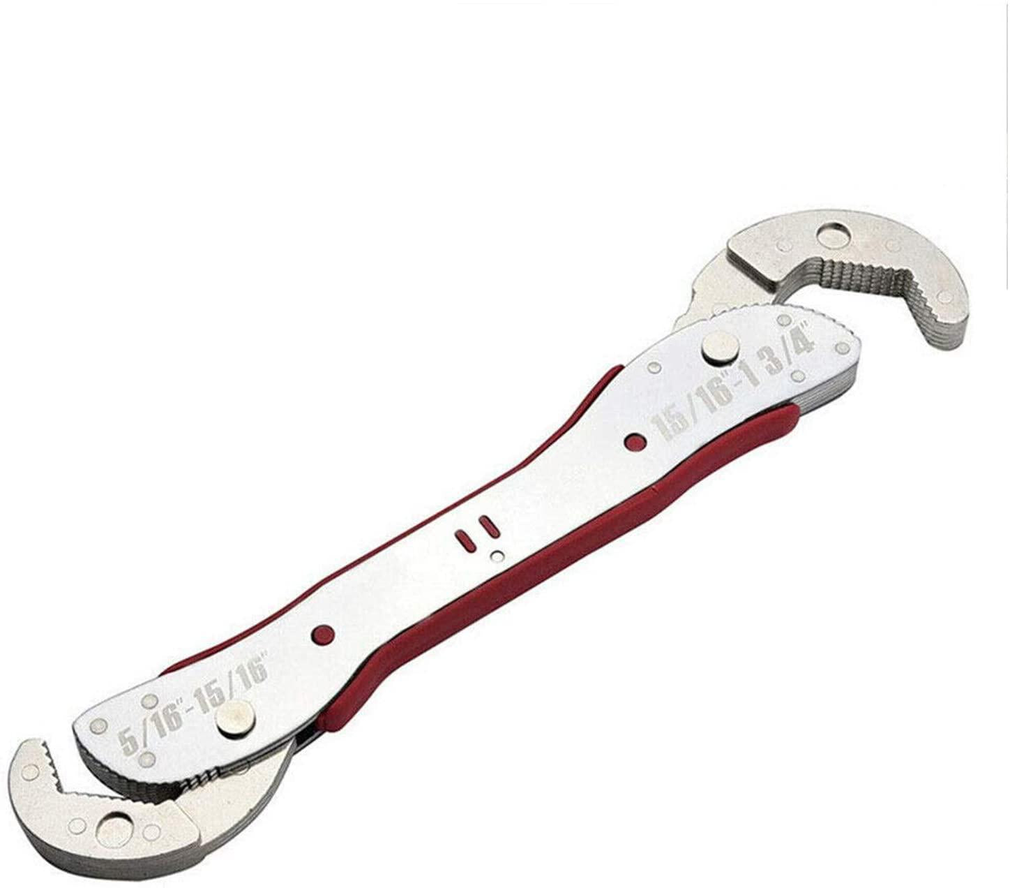 xianggujie F Adjustable Hand Tool Spanner Set Multi-Function Universal Wrench Kit (Color : 12PCS RED)