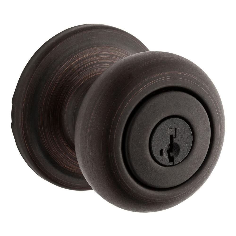 Hancock Venetian Bronze Entry Door Knob Featuring SmartKey Security