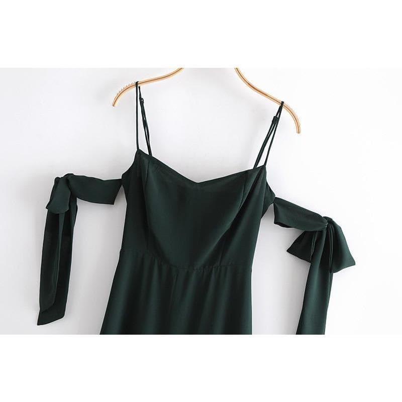 vintage off shoulder long dress