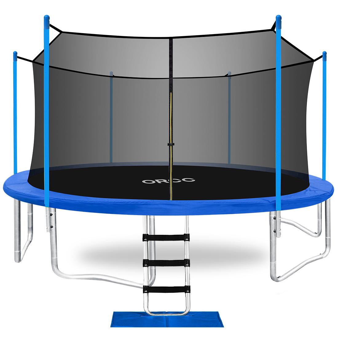 ORCC 2020 Upgrade 15 14 12 10 FT Outdoor Trampoline,TUV Certificated Yard Trampoline with Enclosure Net Jumping Mat Spring Pad,All accessories for Kids Trampoline