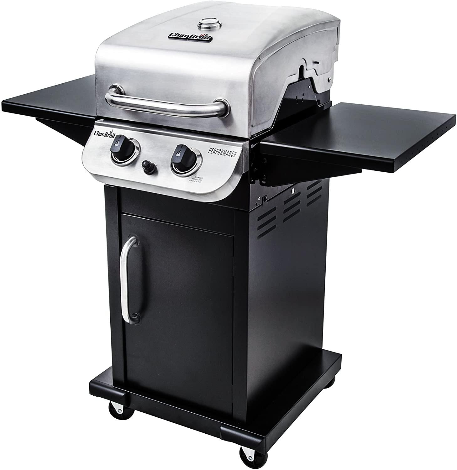463673519 Performance Series 2-Burner Cabinet Liquid Propane Gas Gril