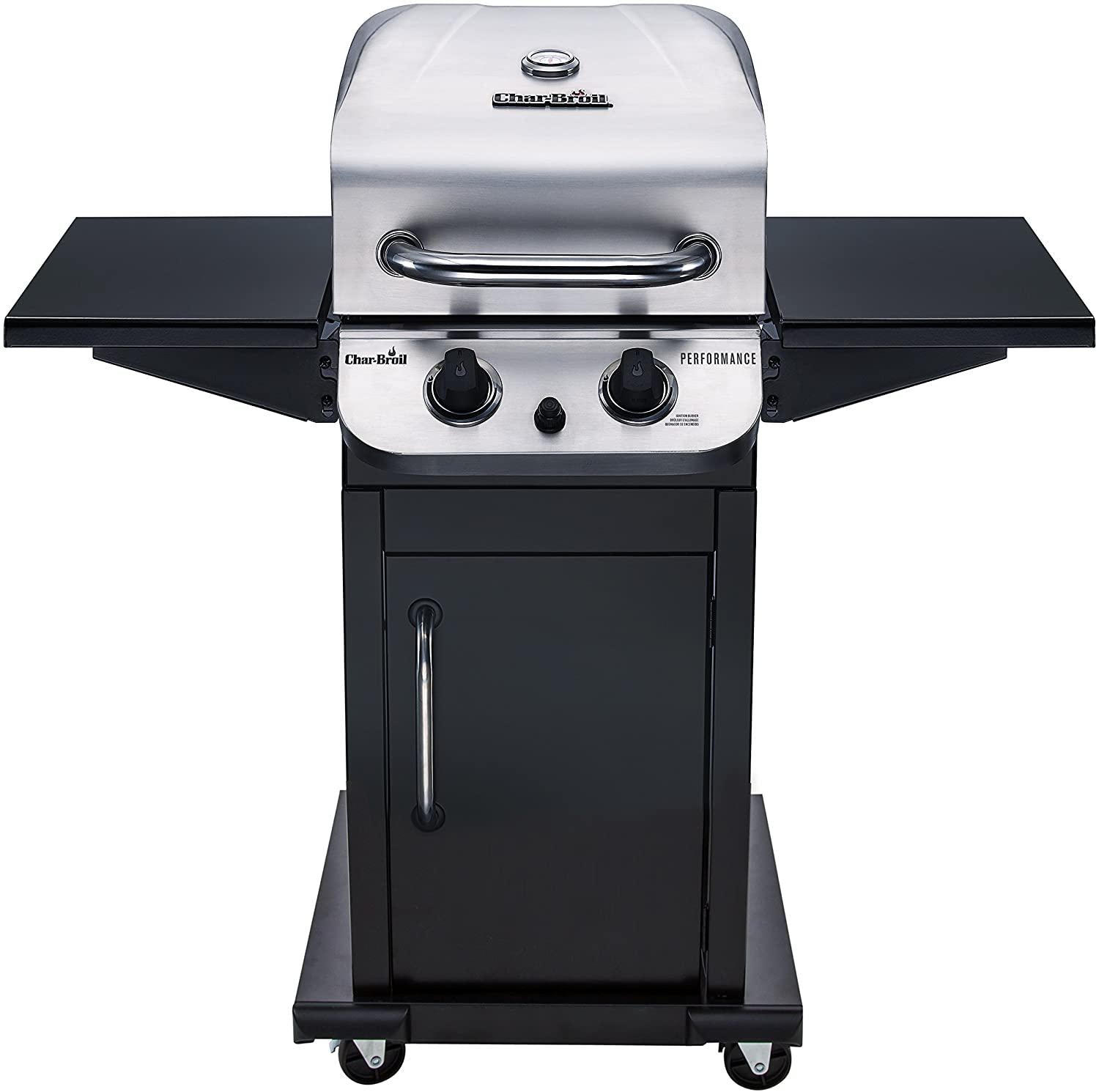 463673519 Performance Series 2-Burner Cabinet Liquid Propane Gas Gril