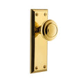 Fifth Avenue Plate 2-3/8 in. Backset Lifetime Brass Privacy Bed/Bath with Circulaire Door Knob