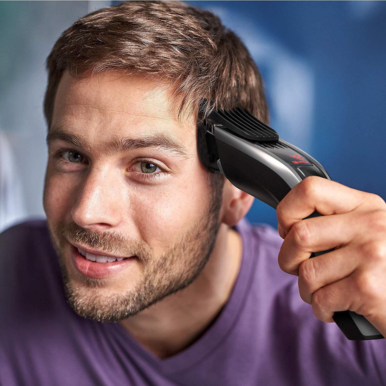Philips HC7460/15 - Hair Clippers with Blades Steel , 3 Combs