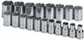S K Hand Tools SKT1959 .50in. Drive 6 Point Metric Standard Socket Set - 19 Pieces