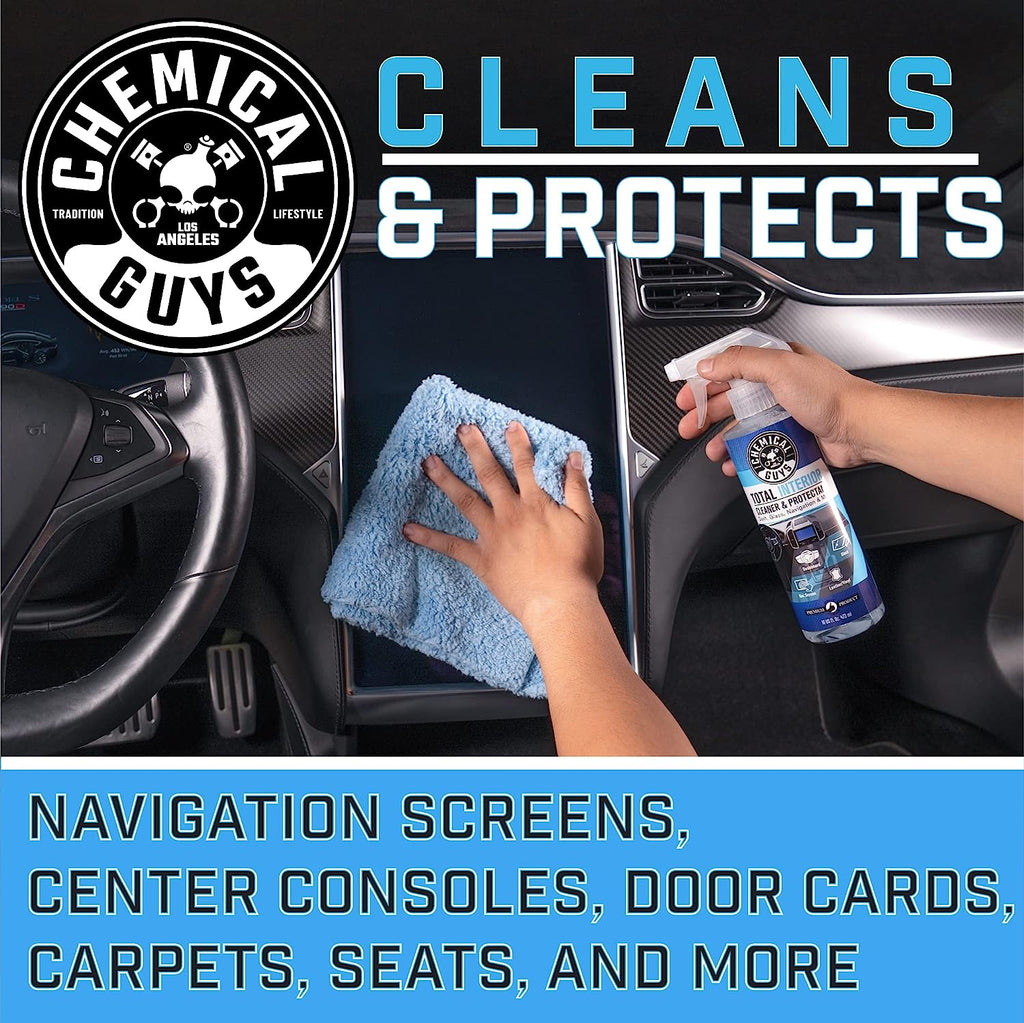Chemical Guys SPI2201602 Total Interior Cleaner and Protectant, Safe for Cars, Trucks, SUVs, Jeeps, Motorcycles, RVs &amp; More, 16 fl oz, (2 Pack)