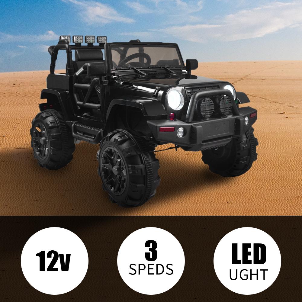 Remote Control Car, Ride on Car Electric Vehicle Toys SUV Car w/ Remote Control, 3 Speeds, LED Lights, MP3 Music Toys for Kids Children Christmas Halloween Birthday Gift for Boys Girls