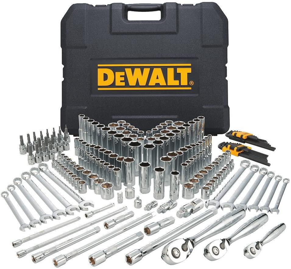 DEWALT Mechanics Tools Kit and Socket Set, 204-Piece (DWMT72165) &amp; Screwdriver Bit Set, Impact Ready, FlexTorq, 40-Piece (DWA2T40IR),Black/Silver IMPACT READY FlexTorq Screw Driving Set, 40-Piece