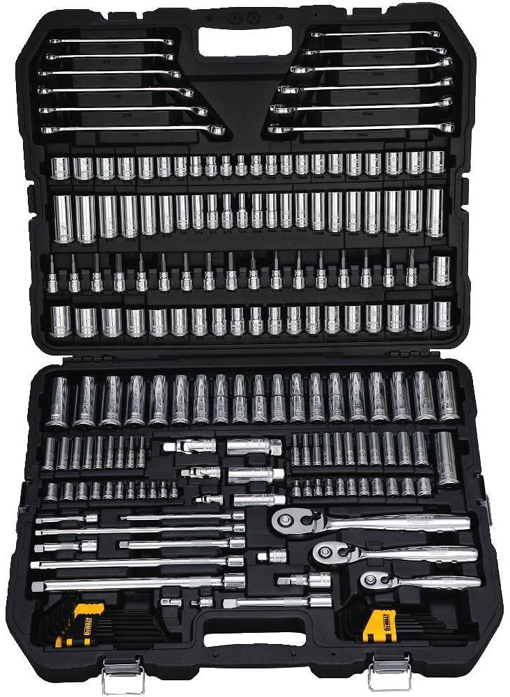 DEWALT Mechanics Tools Kit and Socket Set, 204-Piece (DWMT72165) &amp; Screwdriver Bit Set, Impact Ready, FlexTorq, 40-Piece (DWA2T40IR),Black/Silver IMPACT READY FlexTorq Screw Driving Set, 40-Piece