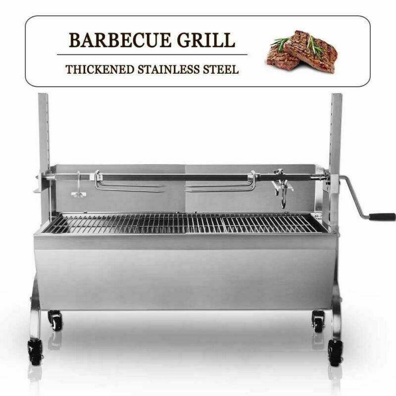 LarGrill Charcoal Spit Roaster Rotisserie Pig Lamb Roast Bbq Chicken w/ Motor