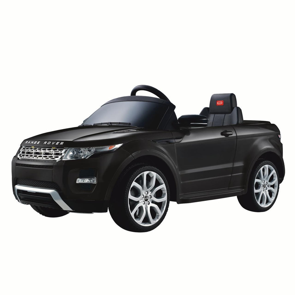 Land Rover 12 volt Ride on power battery car for kids Remote control LED ligths MP3 Engine Sounds  - Black