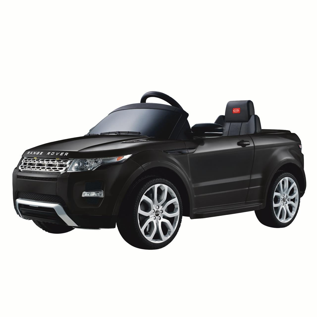 Land Rover 12 volt Ride on power battery car for kids Remote control LED ligths MP3 Engine Sounds  - Black