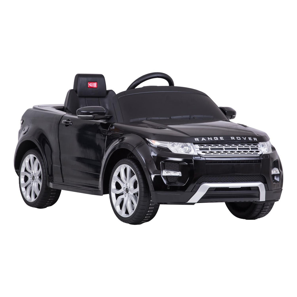 Land Rover 12 volt Ride on power battery car for kids Remote control LED ligths MP3 Engine Sounds  - Black