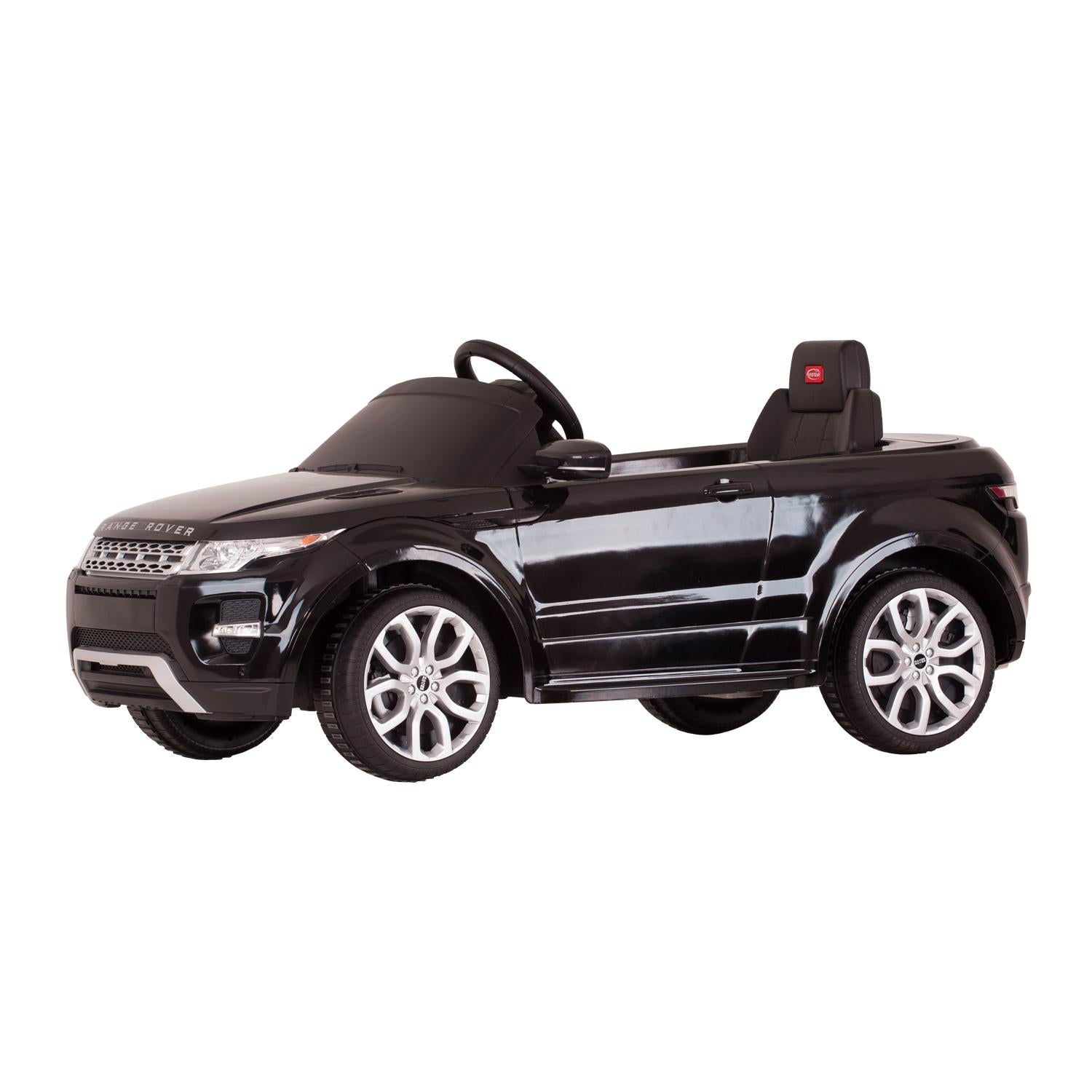 Land Rover 12 volt Ride on power battery car for kids Remote control LED ligths MP3 Engine Sounds  - Black