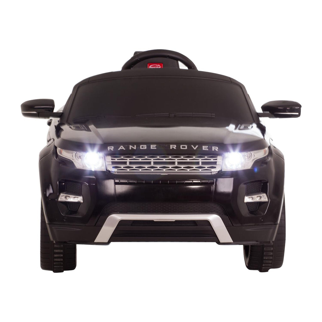 Land Rover 12 volt Ride on power battery car for kids Remote control LED ligths MP3 Engine Sounds  - Black