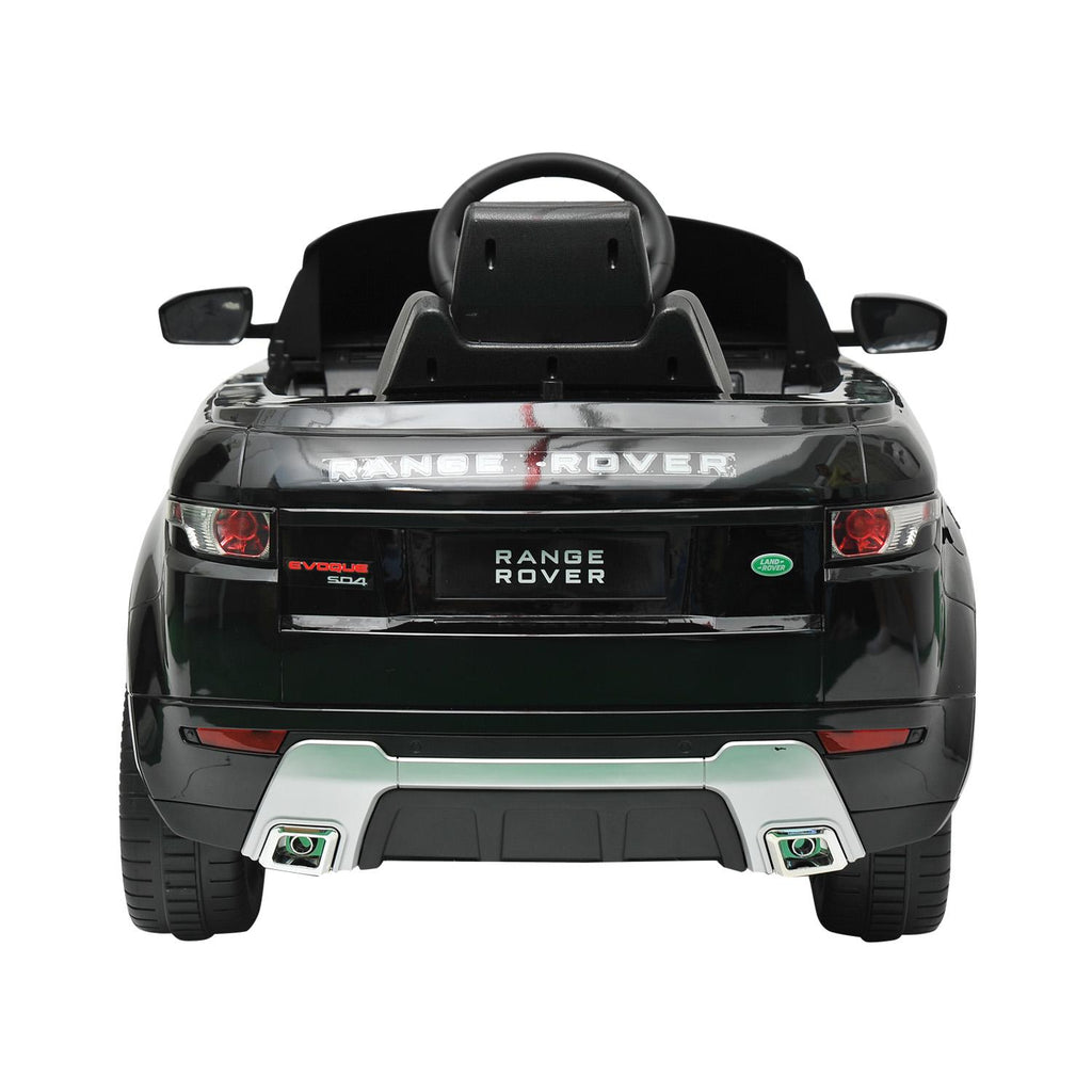 Land Rover 12 volt Ride on power battery car for kids Remote control LED ligths MP3 Engine Sounds  - Black