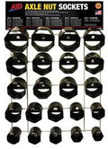 22PC AXLE NUT SOCKET DISPLAY