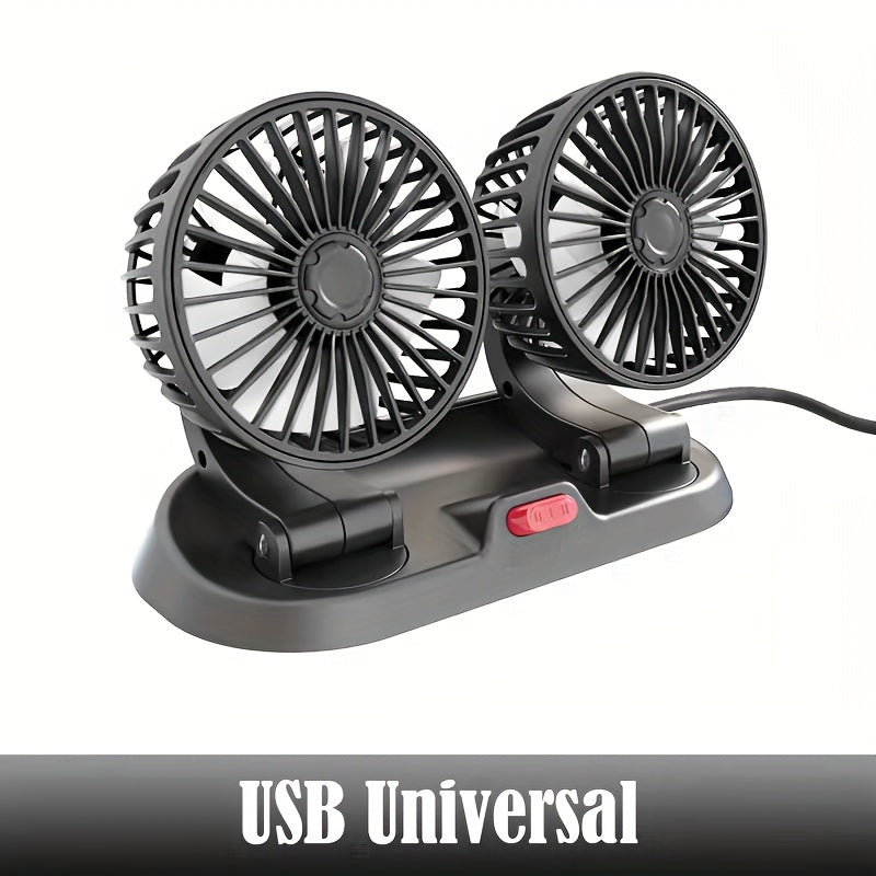 Stay Cool This Summer: Get the Multi-Functional Car Mini Double-Headed Fan!