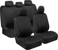 BDK UltraSleek Car Seat Covers, Universal Fit Car Seat Cover Set, Ideal Seat Covers for Cars Trucks SUV, Includes Seat Covers for Front Seats and Rear Bench Seat, Automotive Interior Covers (Black)
