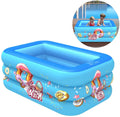 ZYLEDW Inflatable Pool Baby Swimming Pool, Outdoor Paddling Pool with Inflatable Base, Easy to Assemble, for Kids and Adults Entertainment for Garden, Backyard, Outdoor