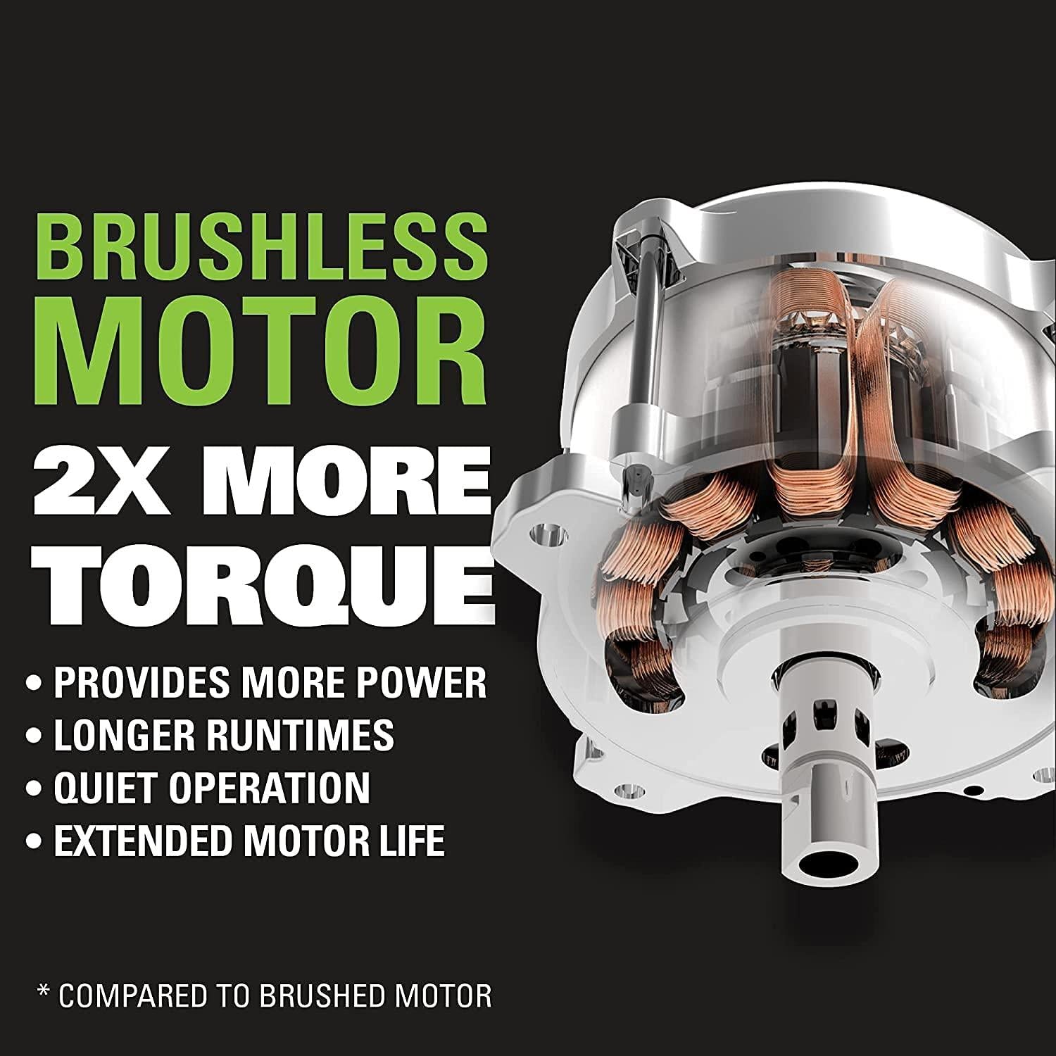 Greenworks 48V 17" Brushless Cordless Lawn Mower + 24V Brushless Drill / Driver, (2) 4.0Ah USB Batteries (USB Hub) and Dual Port Rapid Charger Included (2 x 24V)