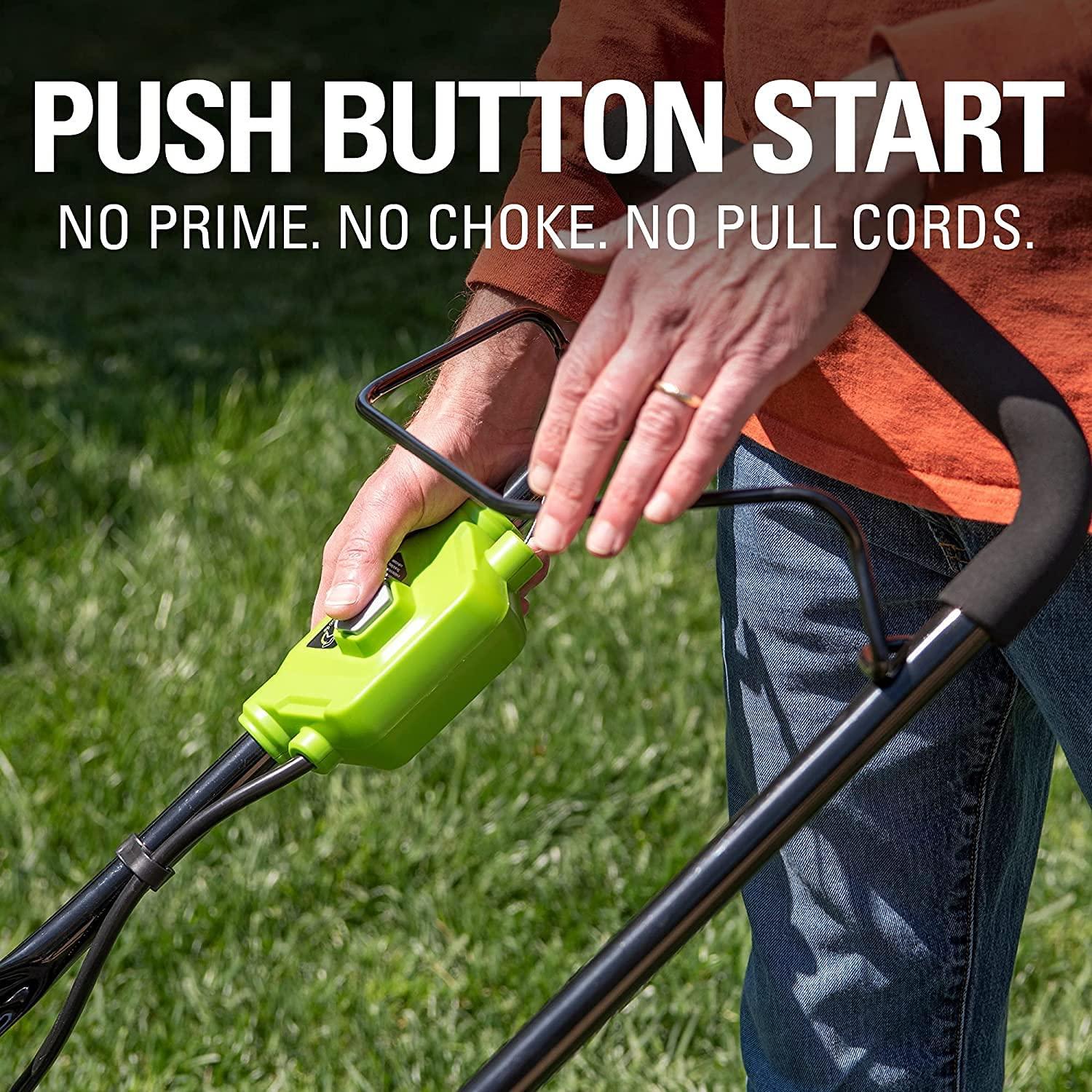 Greenworks 48V 17" Brushless Cordless Lawn Mower + 24V Brushless Drill / Driver, (2) 4.0Ah USB Batteries (USB Hub) and Dual Port Rapid Charger Included (2 x 24V)