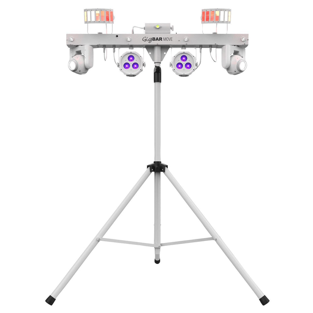 (2) Chauvet DJ GigBar Move White Effect Light Systems with Fog Machine & Programmable DMX Controller Package