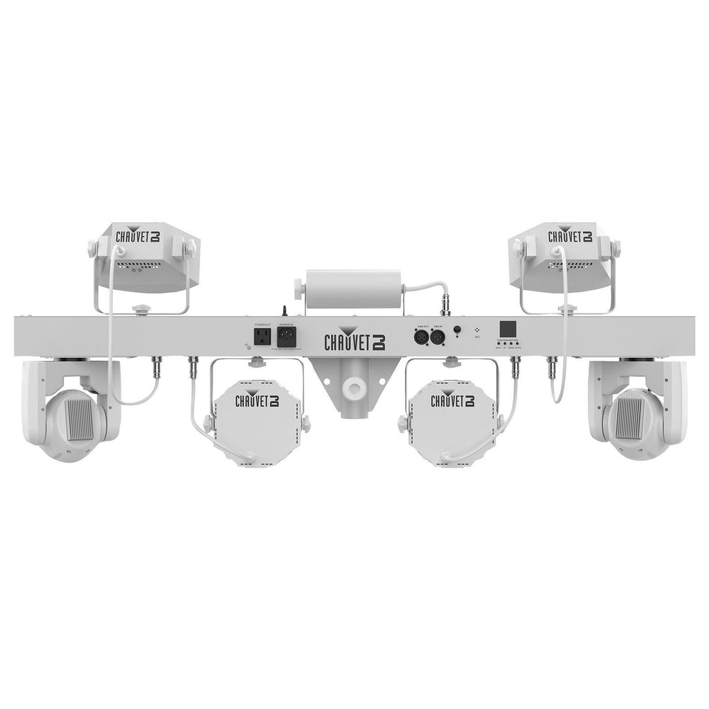 (2) Chauvet DJ GigBar Move White Effect Light Systems with Fog Machine & Programmable DMX Controller Package