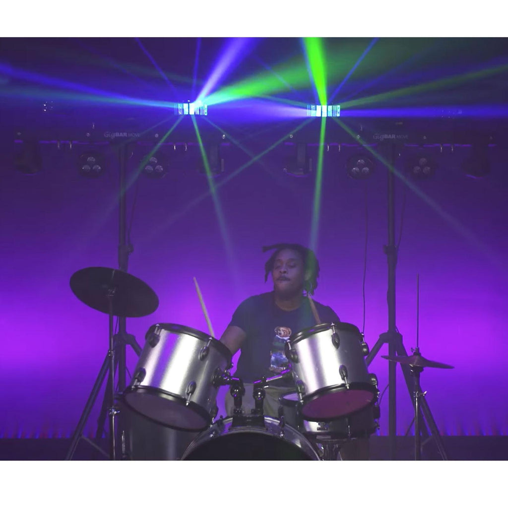 Chauvet DJ GigBar Move White 5-in-1 Ultimate Effect Light System with Hurricane 700 Fog Machine Package