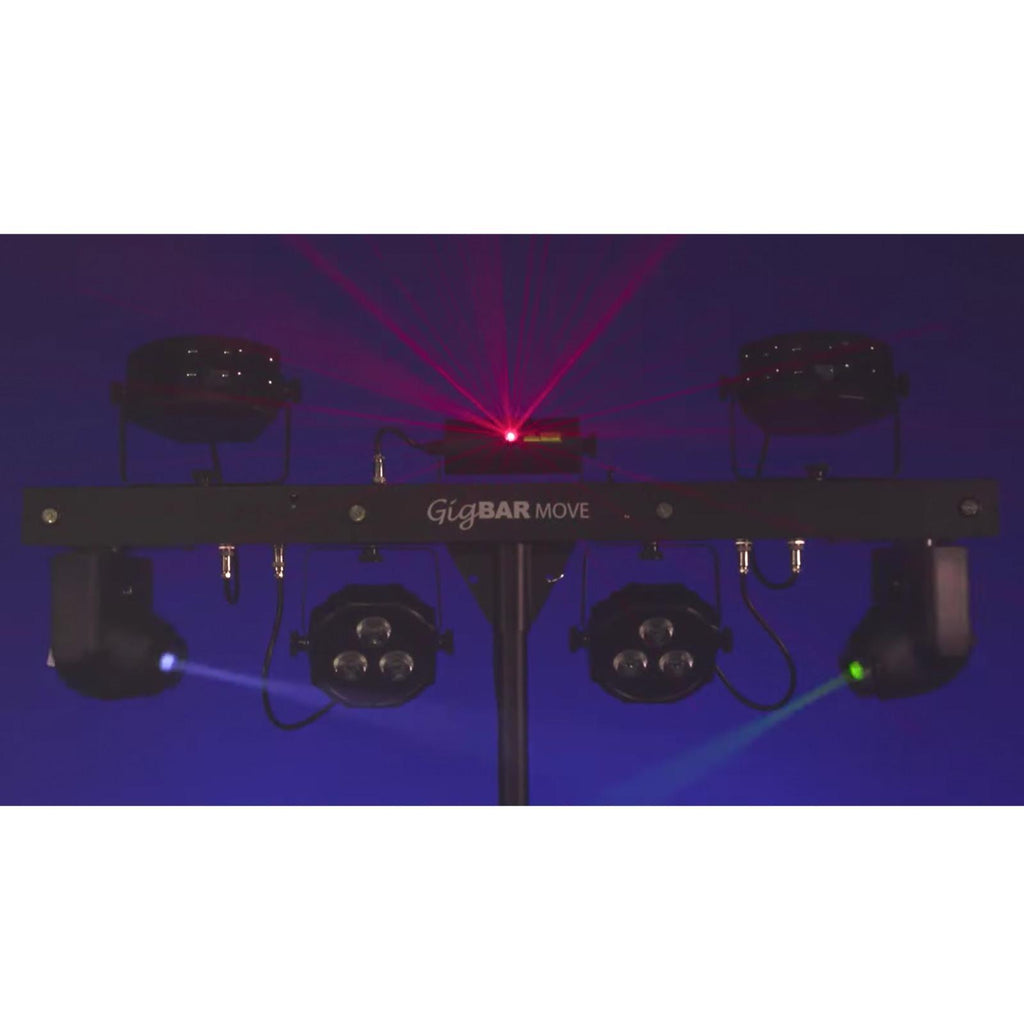 2x Chauvet DJ GigBar Move 5-in-1 Ultimate Effect Light Systems with DMX Controller & Fog Machine Package