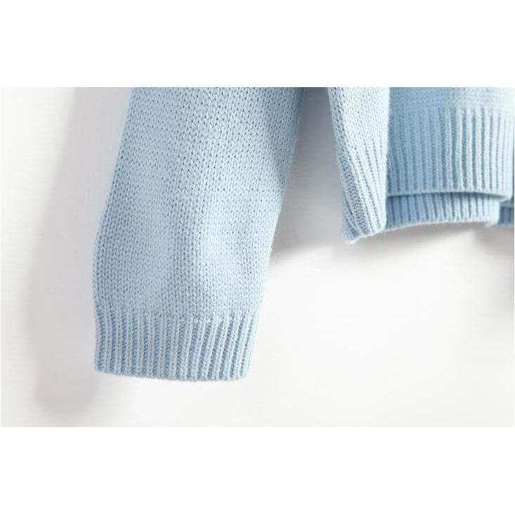cloud embroidery sweater