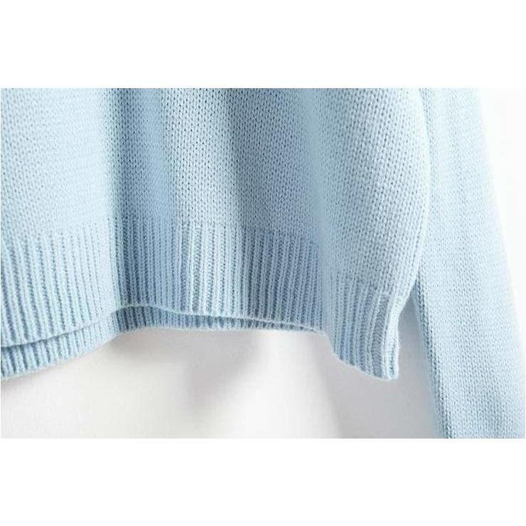 cloud embroidery sweater