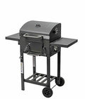JAK BBQ J 2000 Charcoal Grill outdoor with side tables grate in grate system cha