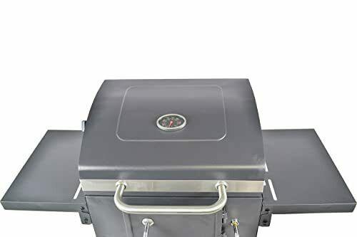 JAK BBQ J 2000 Charcoal Grill outdoor with side tables grate in grate system cha