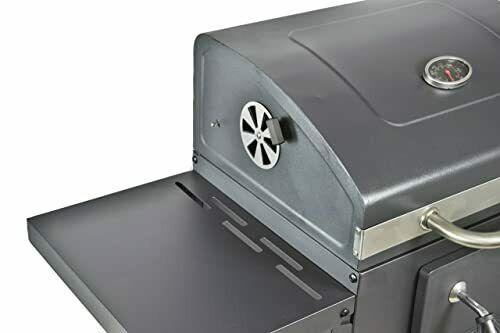 JAK BBQ J 2000 Charcoal Grill outdoor with side tables grate in grate system cha