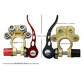 2pcs/set Car Battery Terminal Connector Battery Wire Cable Clamp Terminal Shut-Off Connectors Car