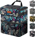 Vankor Trash Can for Car, Trash Bag Bin Hanging Waterproof Automotive Leak Proof Vehicle Garbage Cans Colorful Leaves