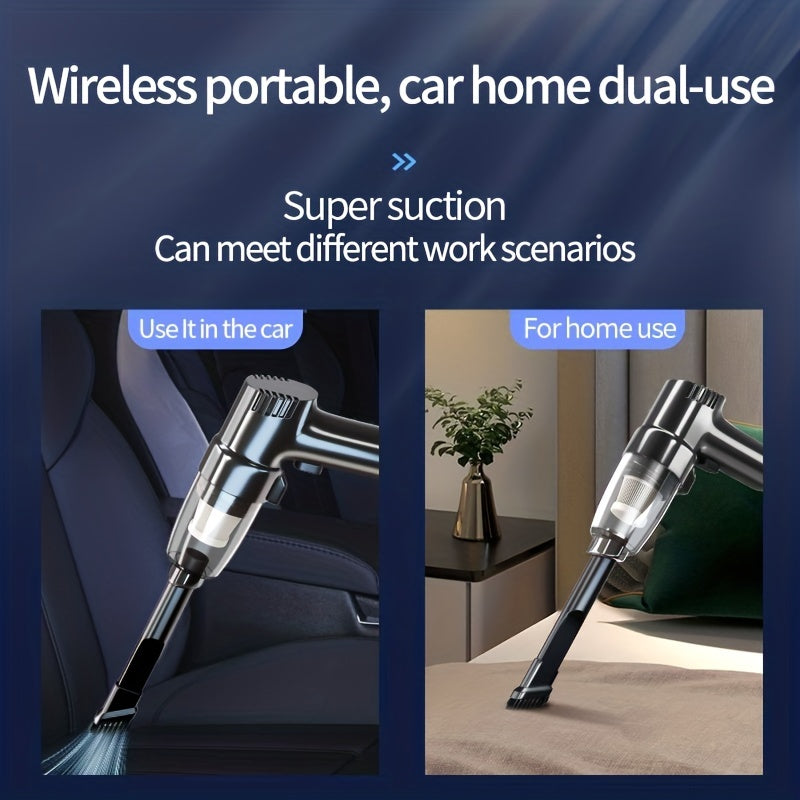 Wireless Car-mounted High-power Car Home Dual-purpose Indoor Super-suction Portable Vacuum Cleaner
