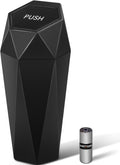 HOTOR Car Trash Can with Lid - 1 Pack, Mini Essential Car Accessories for Interior, Leakproof Car Garbage Can with 15 Attached Trash Bags, Multipurpose Car Organizers and Storage