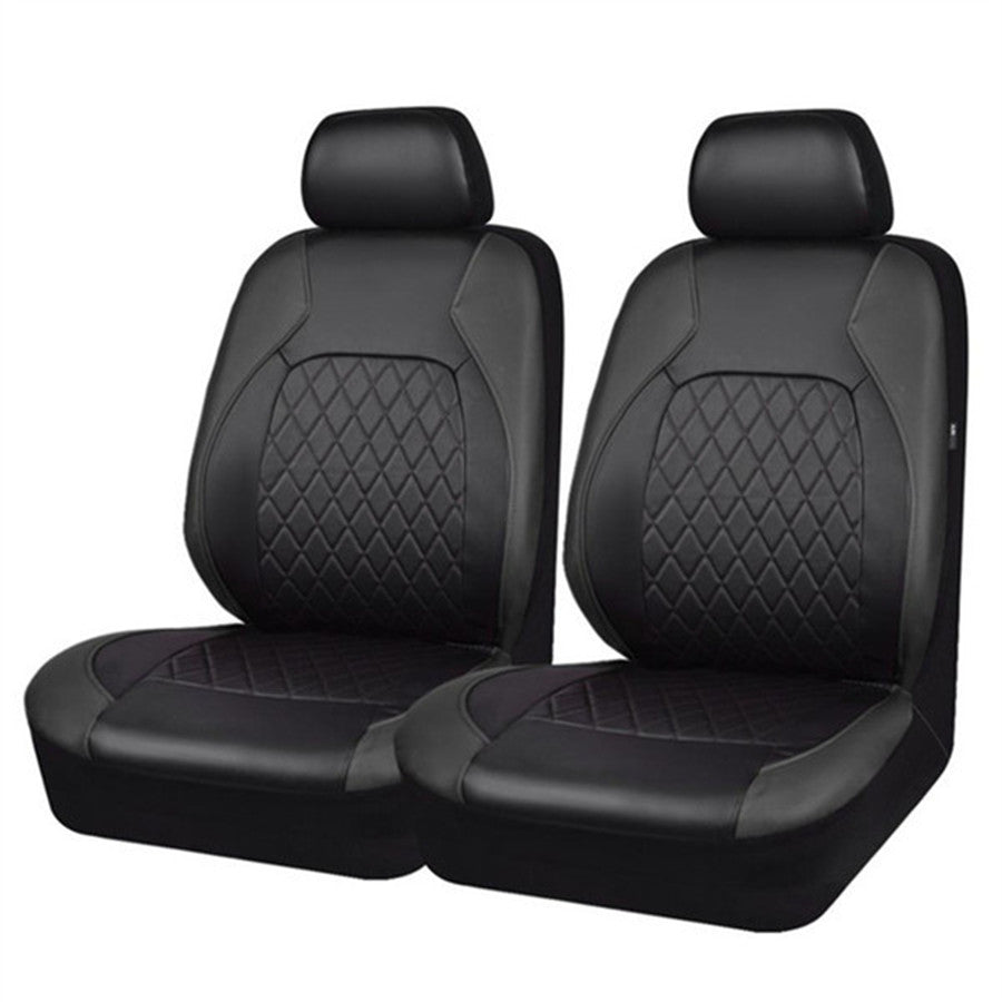 All Season PU Leather Universal Car Seat Cover Set Full Surrounded Cushion Protector Pad Anti-Scratch Fit Sedan Suv Pick-up Seat