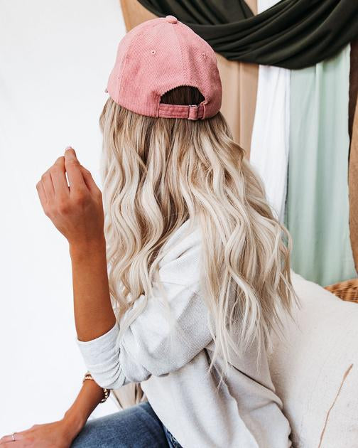 Mitt Corduroy Baseball Hat - Light Mauve