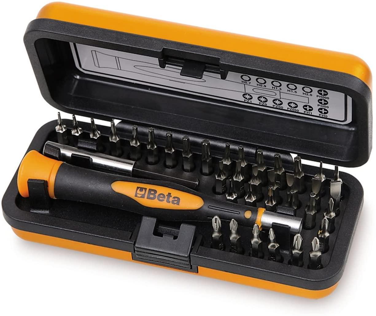 Beta Tools 012560100, 1256/C36-2 Bi-material Micro-screwdrivers (3 Packs of 36 pcs)